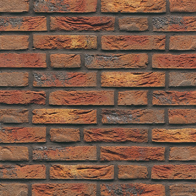 Кирпич ручной формовки MUHR Nr. 37 Chesham Red Multi (Sylt) 1/2 WF 210*45*50
